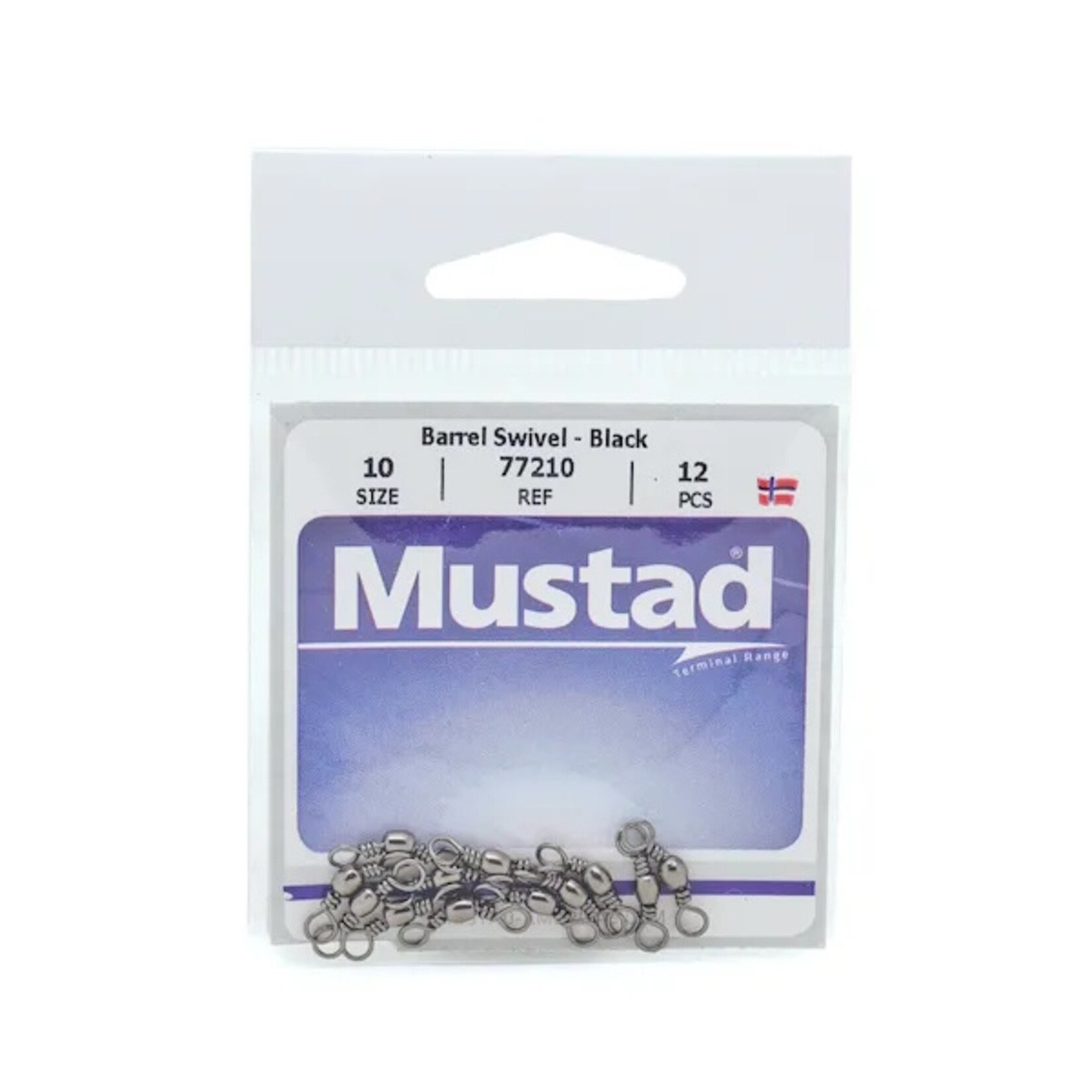 Mustad Mustad Barrel Swivel - Black