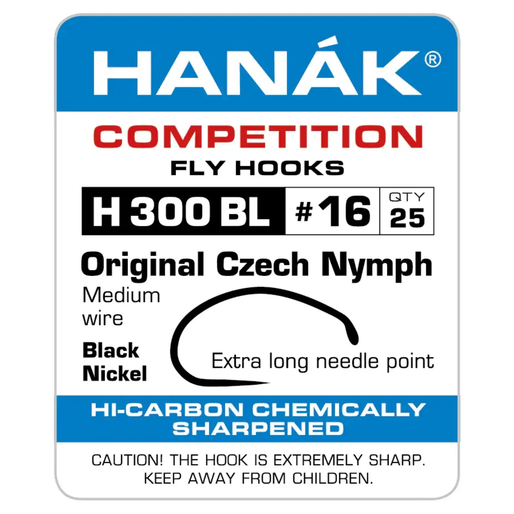 Hanak Hanak H 300 BL Original Czech Nymph Hook
