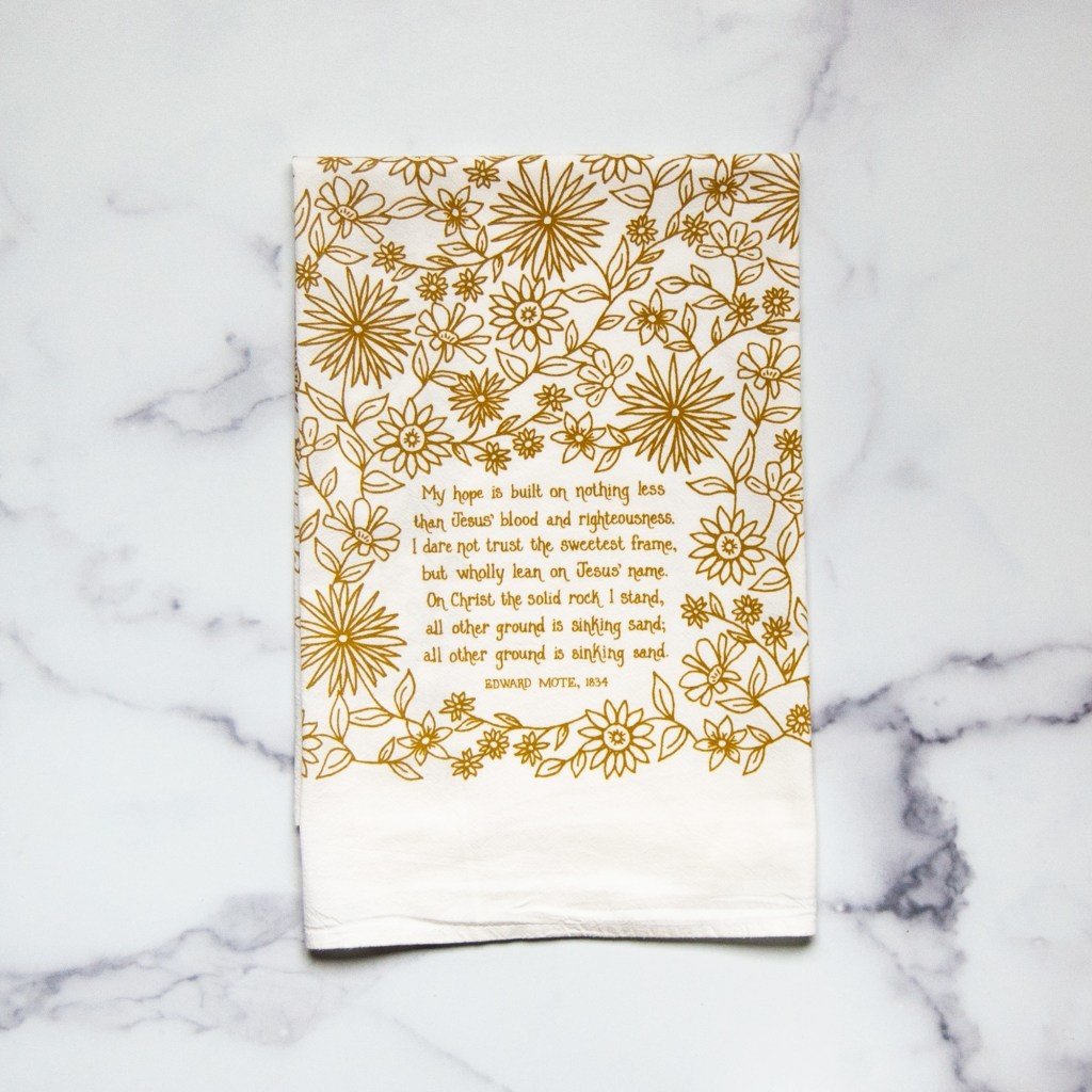 Blessed Assurance Hymn Tea Towel