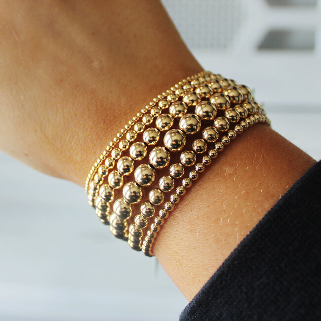 Classic Gold Bead Bracelet by enewton