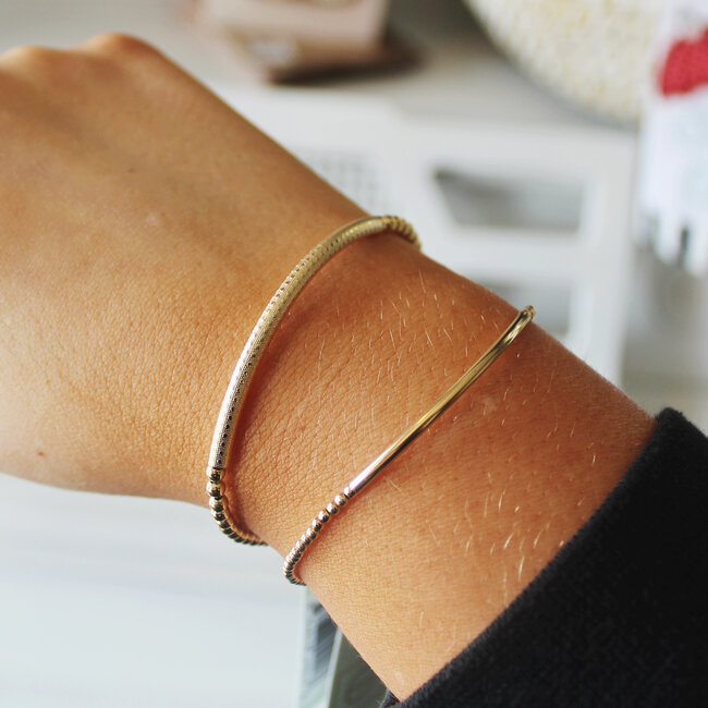 Classic Gold Bead Bracelet by enewton