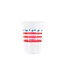 Red Stripes Plastic Cups