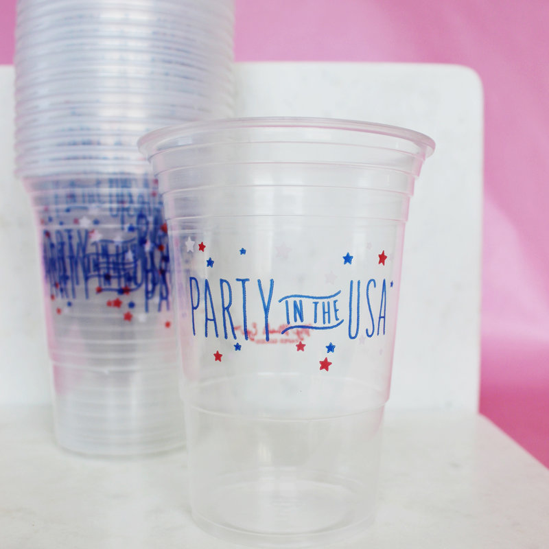 My Mind's Eye Party in the USA Plastic Cups