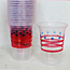 Red Stripes Plastic Cups