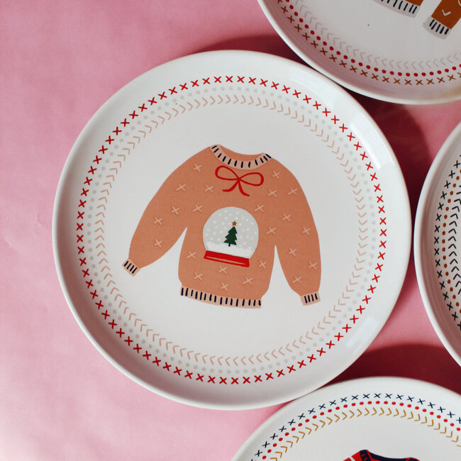 Ugly Sweater Appie Plate