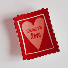 Stamp of Love Square Trinket Bowl
