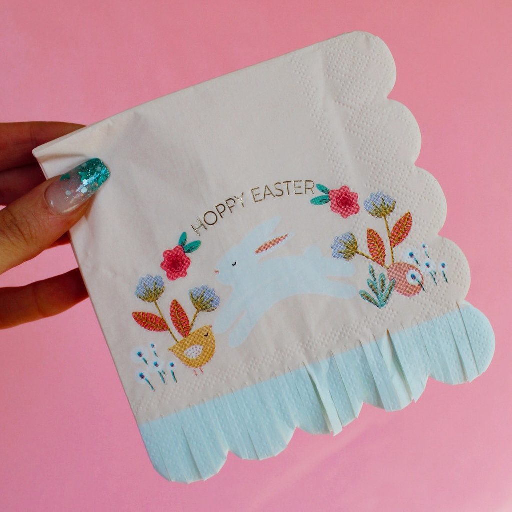 My Mind's Eye Happy Easter Scallop Fringe Napkin