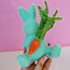 Flocked Bunny with Carrot