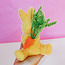 Flocked Bunny with Carrot