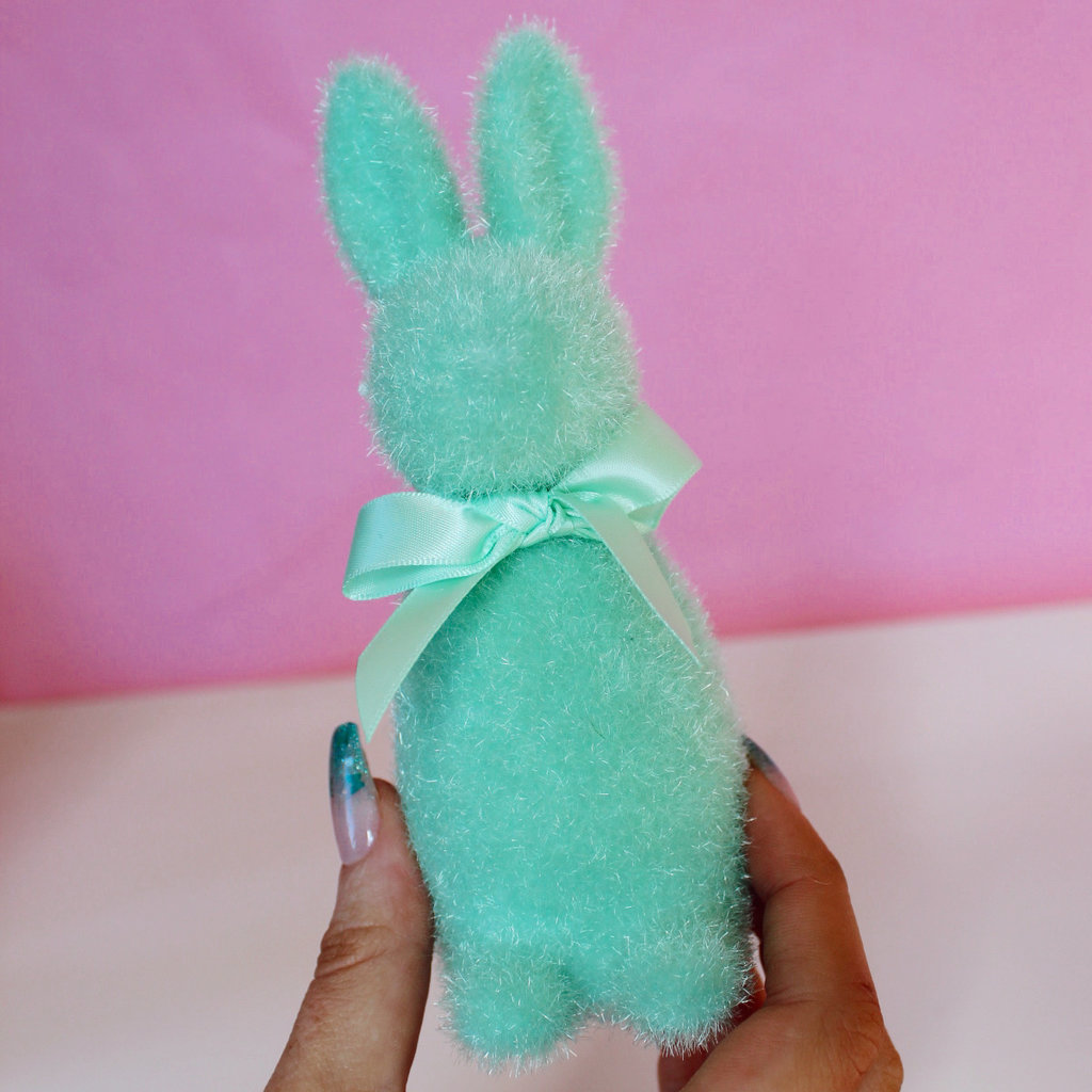 Small Flocked Bunny