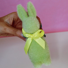 Small Flocked Bunny