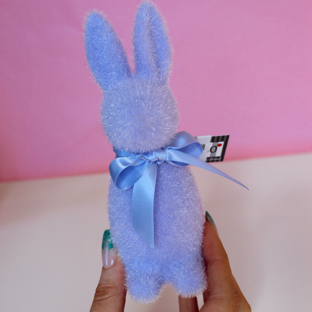 Small Flocked Bunny