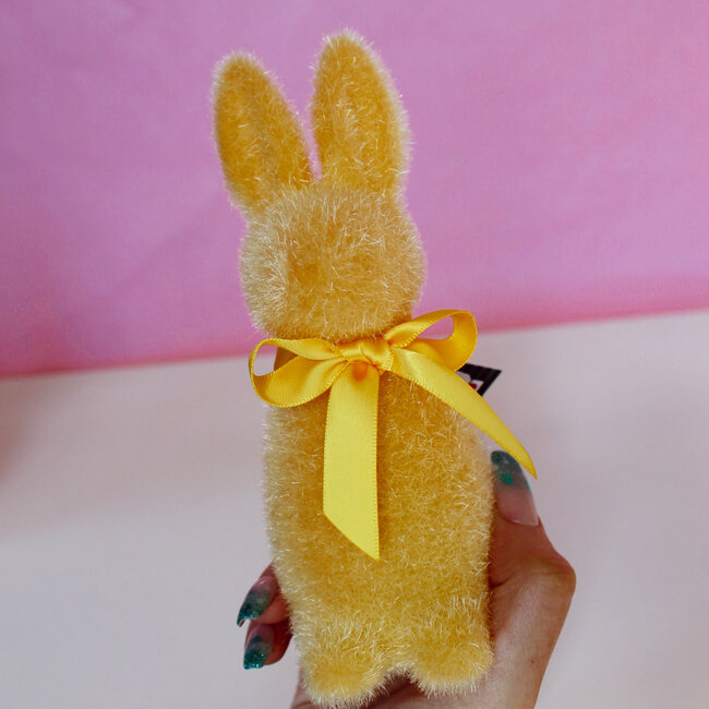 Small Flocked Bunny