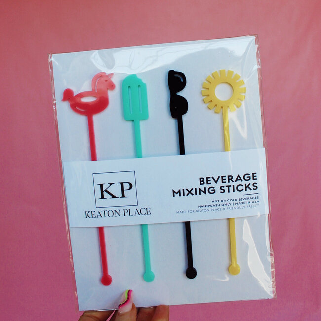 Summer Beverage Mixing Sticks
