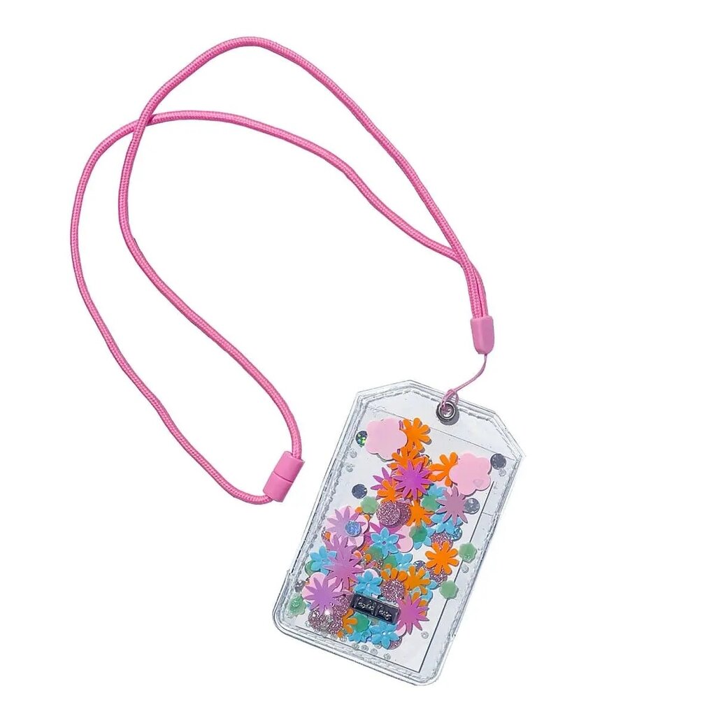 Flower Shop Confetti ID or Badge Holder with Lanyard