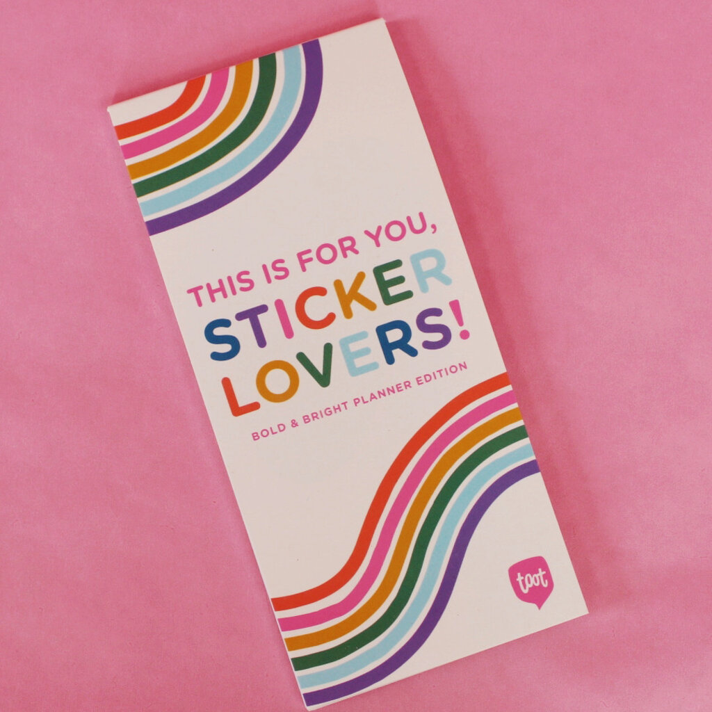 Sticker Books (A Lot of Stickers!) Bold & Bright Planner Edition