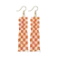 Ink & Alloy Checkerboard Earrings