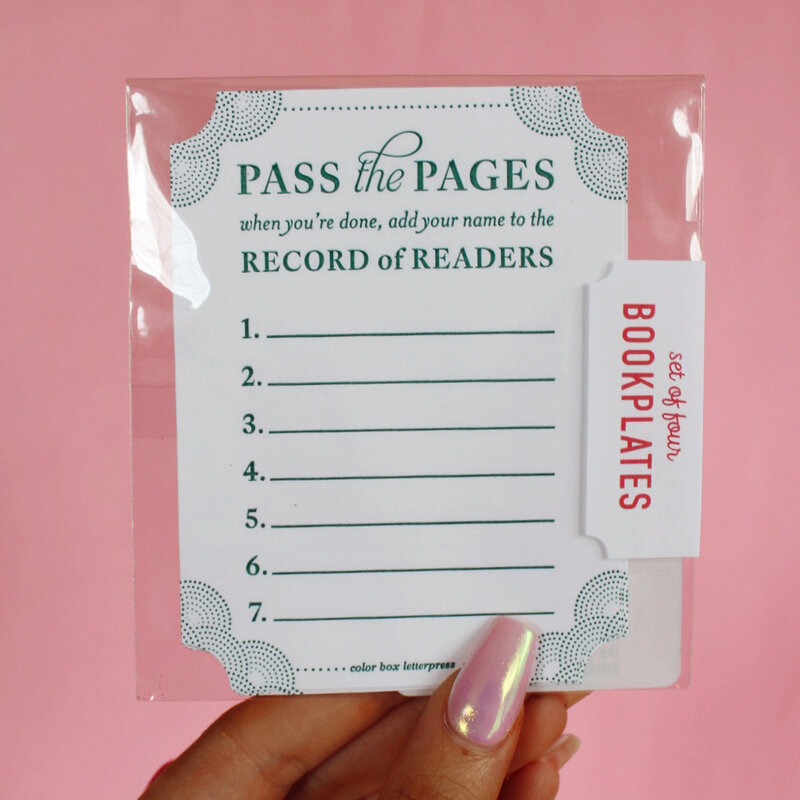 Pass the Pages Book Sticker