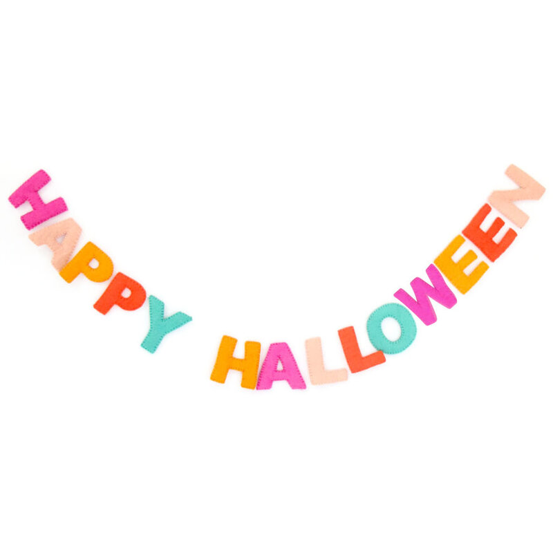 Happy Halloween Felt Garland