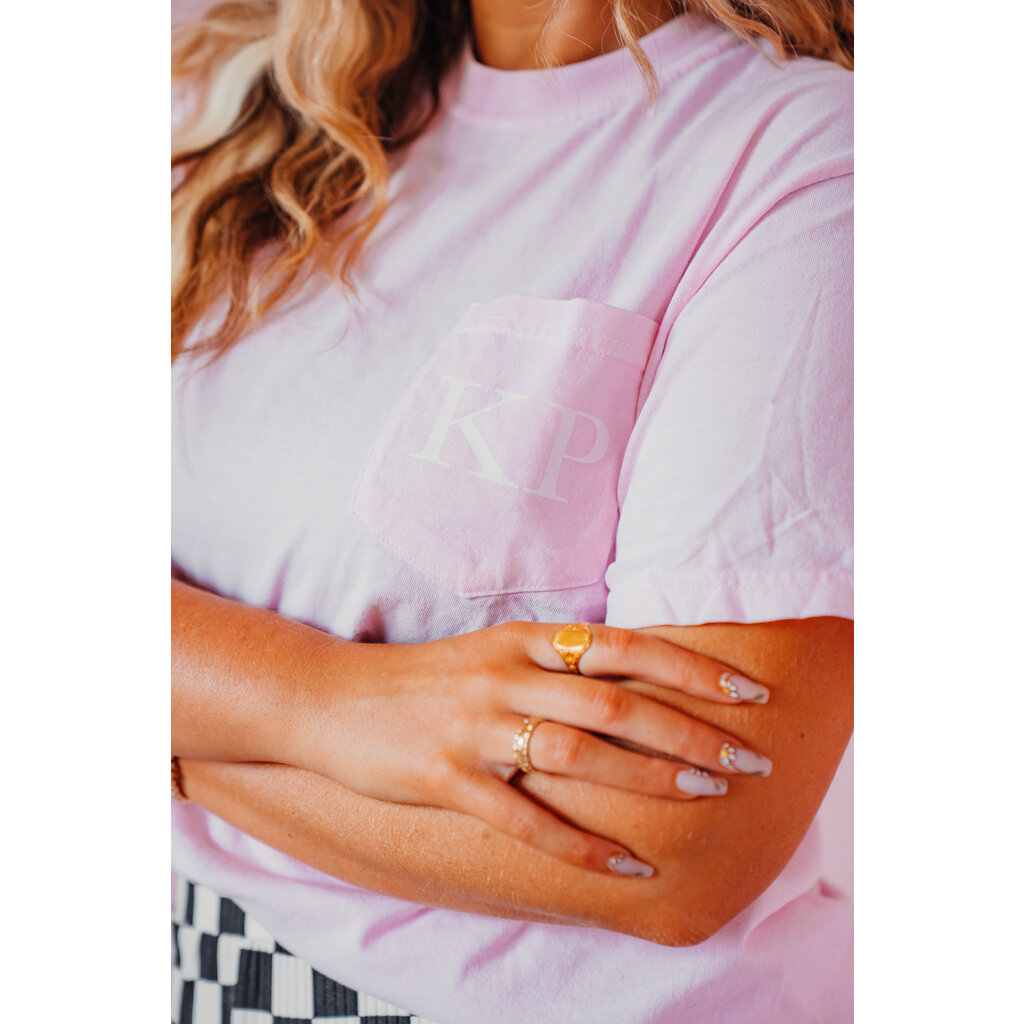 Keaton Place Pink Pocket Tee