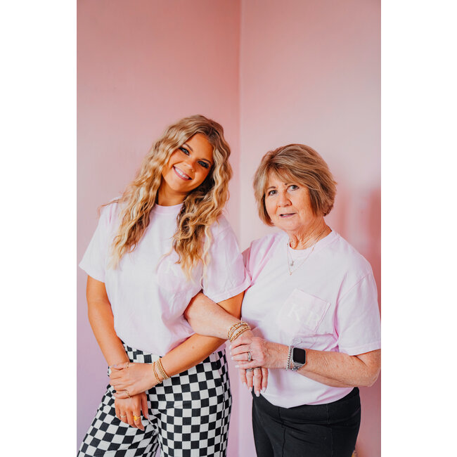 Keaton Place Pink Pocket Tee