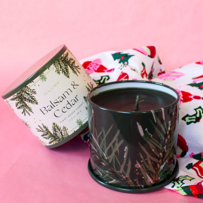 Balsam and Cedar Tin Candle