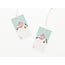 Pink Winter House on a Hilltop Gift Tag