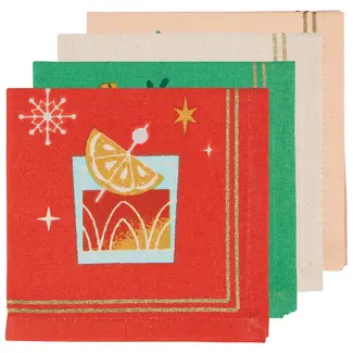 Making Spirits Bright - Set of 4 Napkin