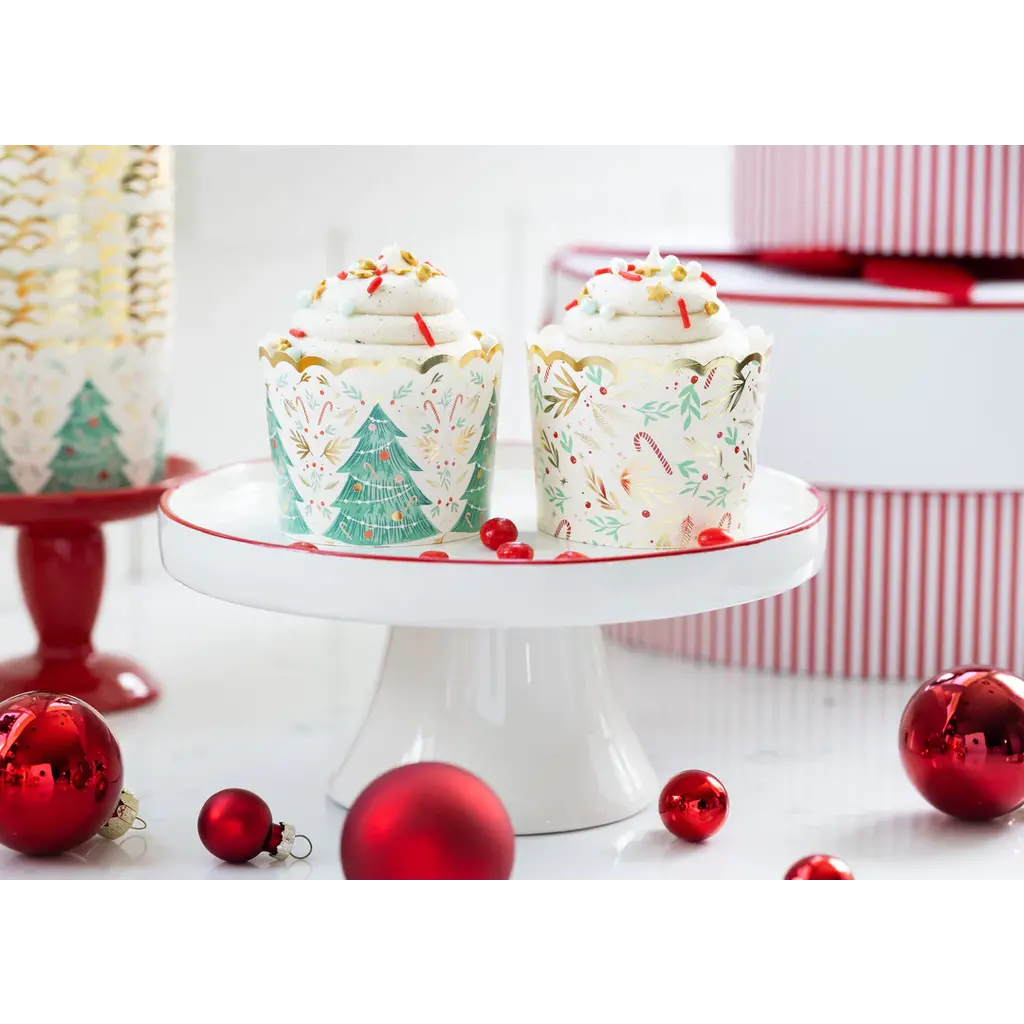 Gold Foil Candy Cane Food Cups