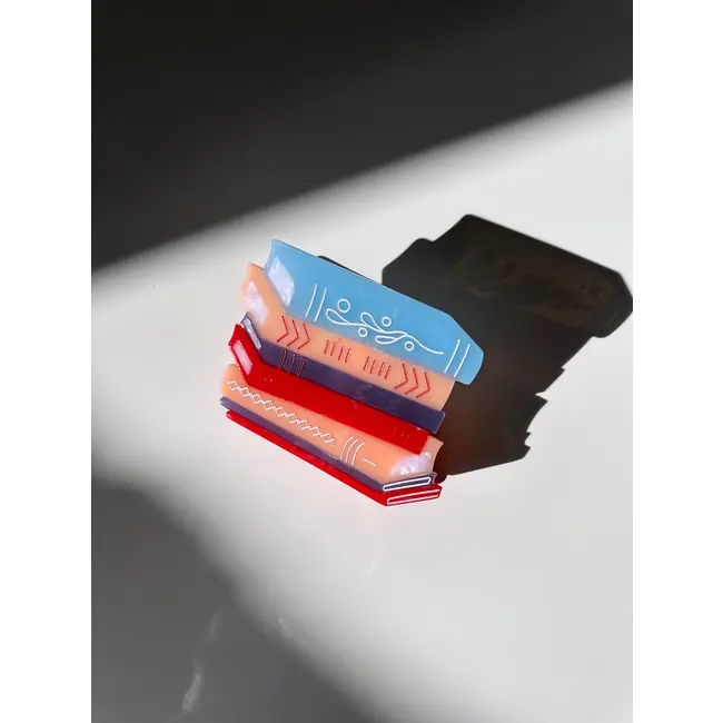 Book Stack Claw Clip