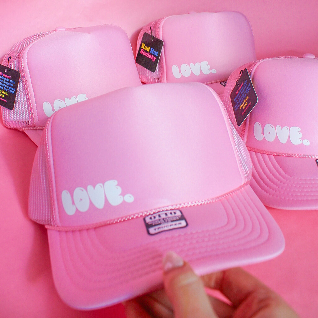 LOVE Bubble Trucker Hat