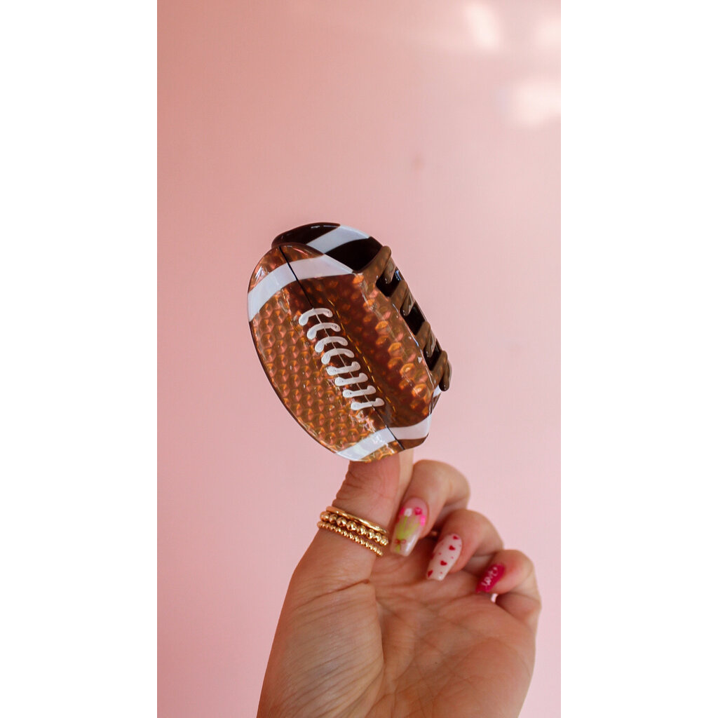 Game Day Football Claw Clip