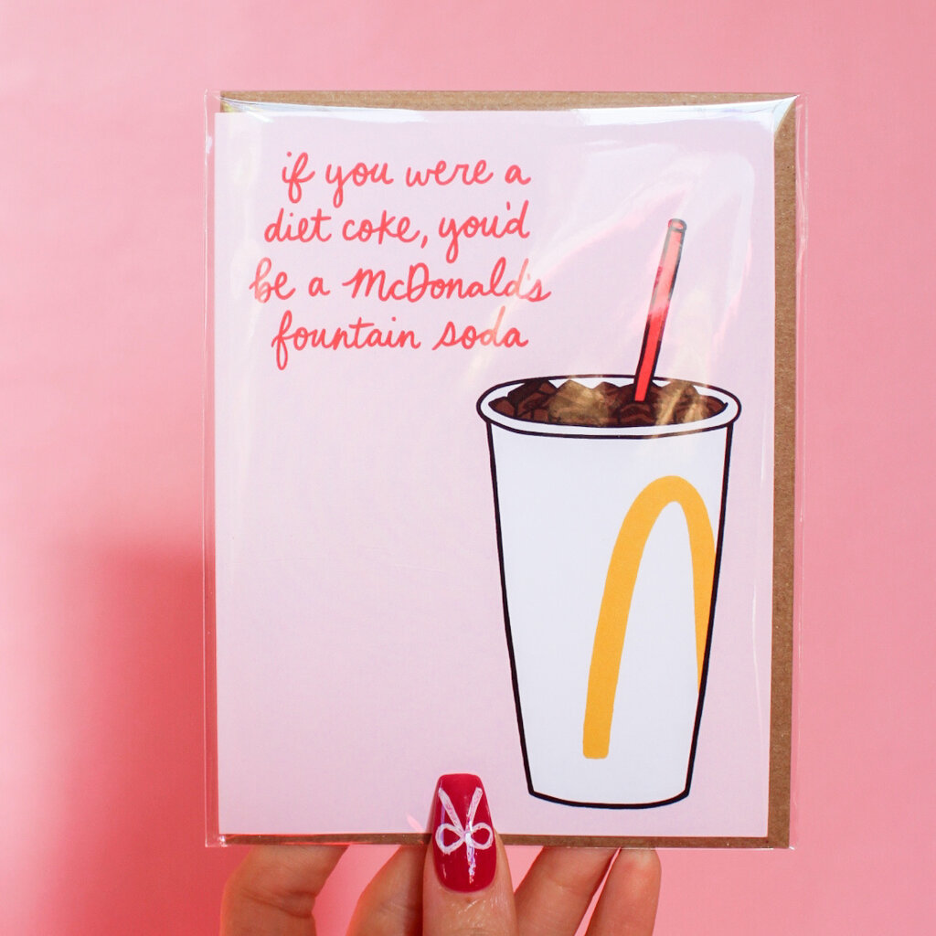 Fountain Soda Love Card