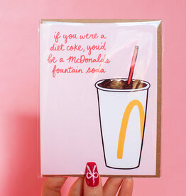 Fountain Soda Love Card
