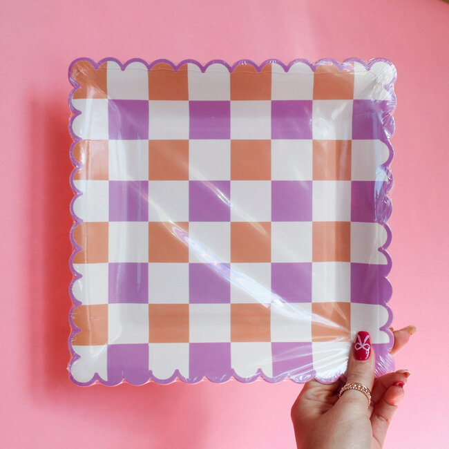 Retro Spring Check Plates