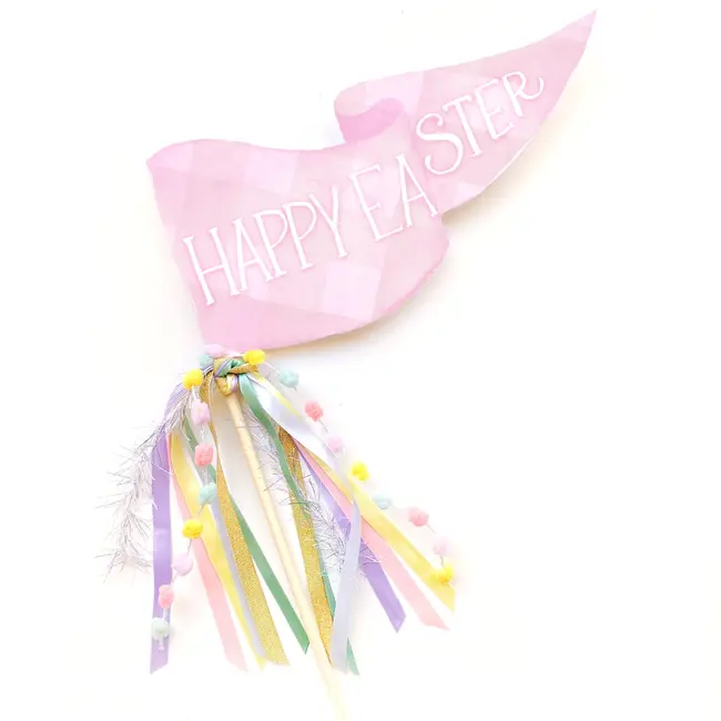 Happy Easter Gingham Pennant