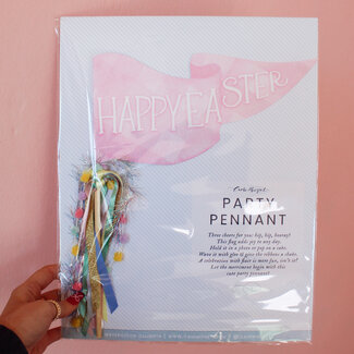 Happy Easter Gingham Pennant