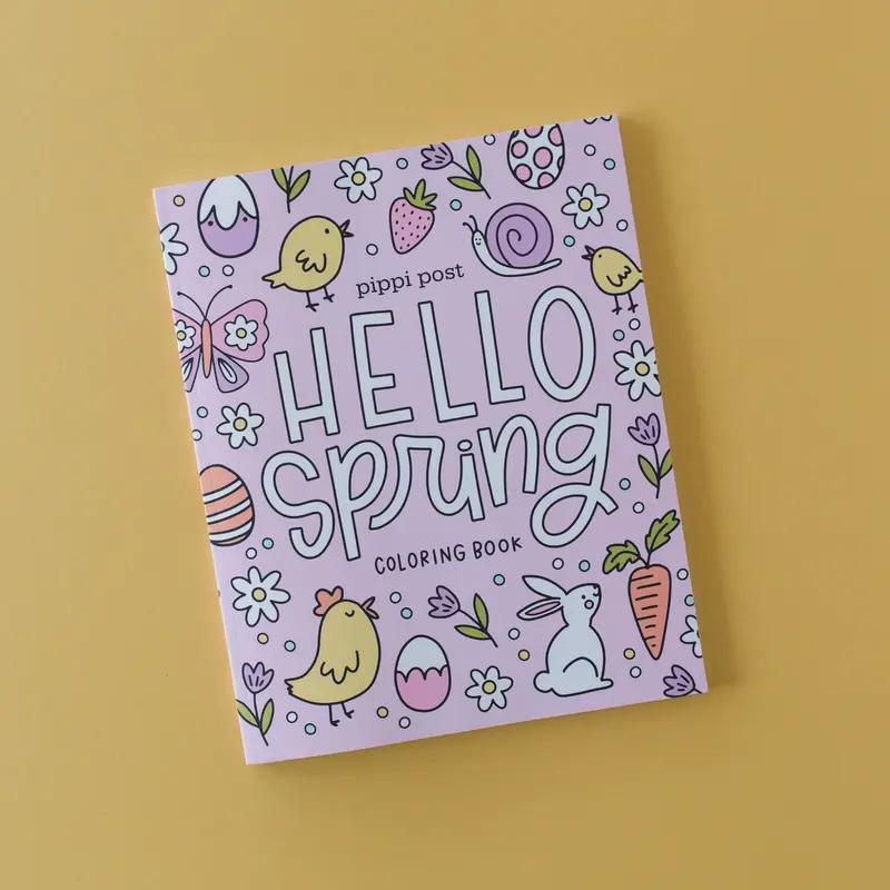 Hello Spring Coloring Book