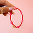 Mia Red + Pink Beaded Bracelet