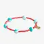 Mia Coral + Turquoise Bead Bracelet
