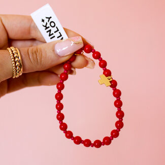 Ink & Alloy Mabel Red Bed Bracelets