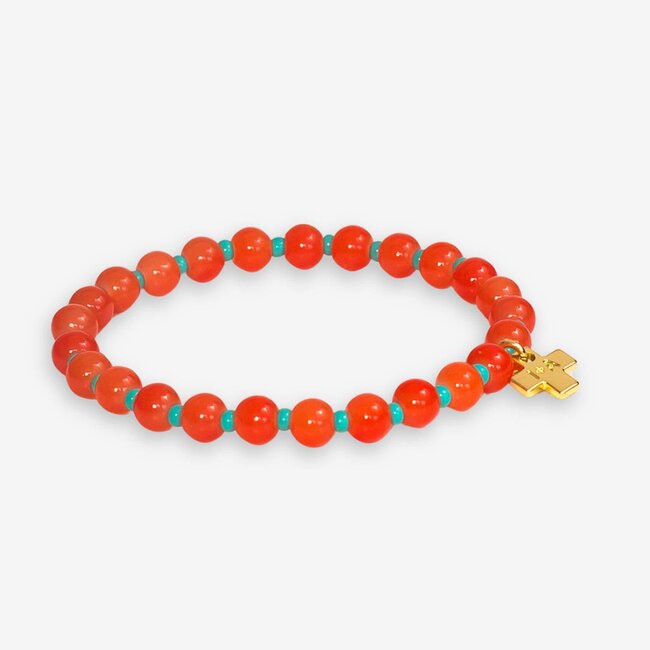 Mabel Coral Bead Bracelet