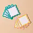 Teatime Scalloped Letterpress Coaster Set