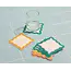 Teatime Scalloped Letterpress Coaster Set