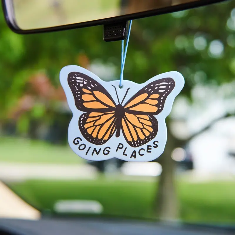 And Here We Are Going Places Butterfly Air Freshener