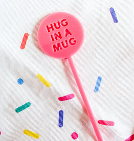 friendlily press Hug in a Mug Acrylic Drink Stirrer