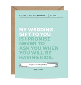 Inklings My Wedding Gift Scratch-Off Card