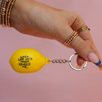 Lemon Stress Ball Keychain