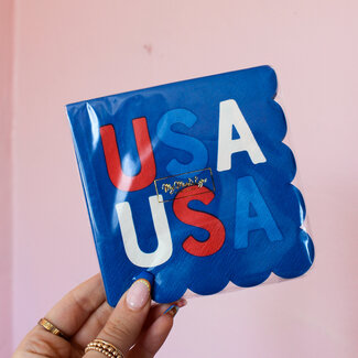 My Mind's Eye USA Scallop Napkin