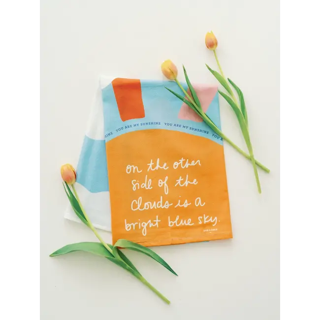 Bright Blue Sky Tea Towel